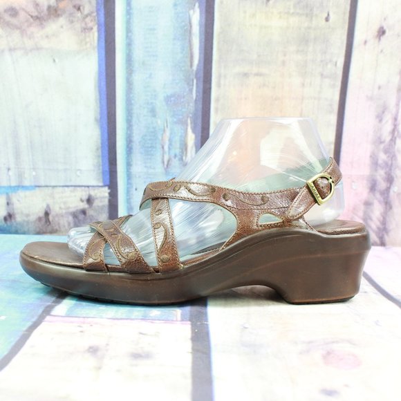 Ariat Shoes - Ariat Leather Ankle Strap Wedge Sandal Size 8.5